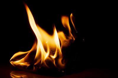 Brightly colored digital marketing course materials with bold fiery tones.
