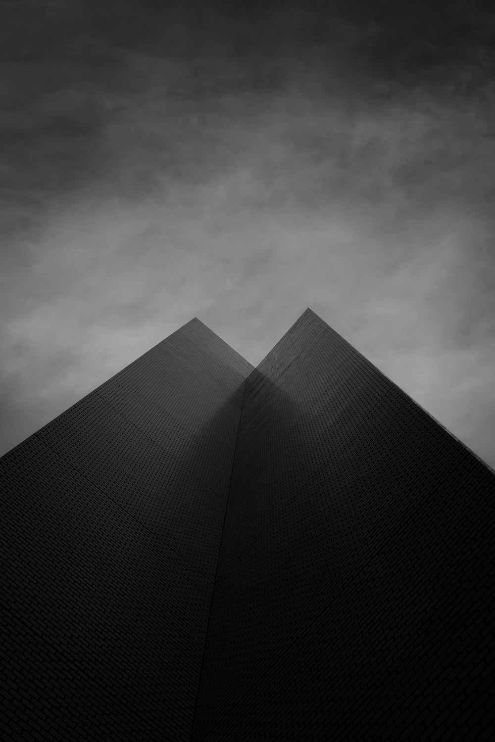 grayscale photo of a building