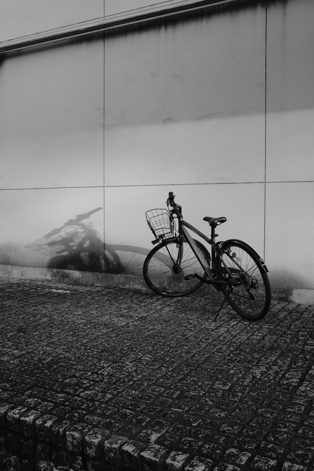 grayscale photo of a bicycle on a beach