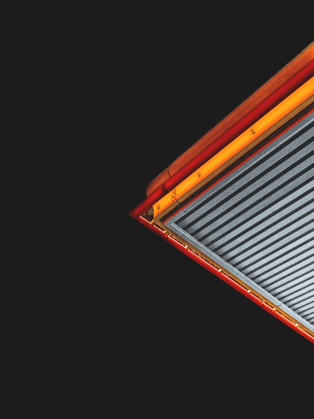 orange and black solar panel