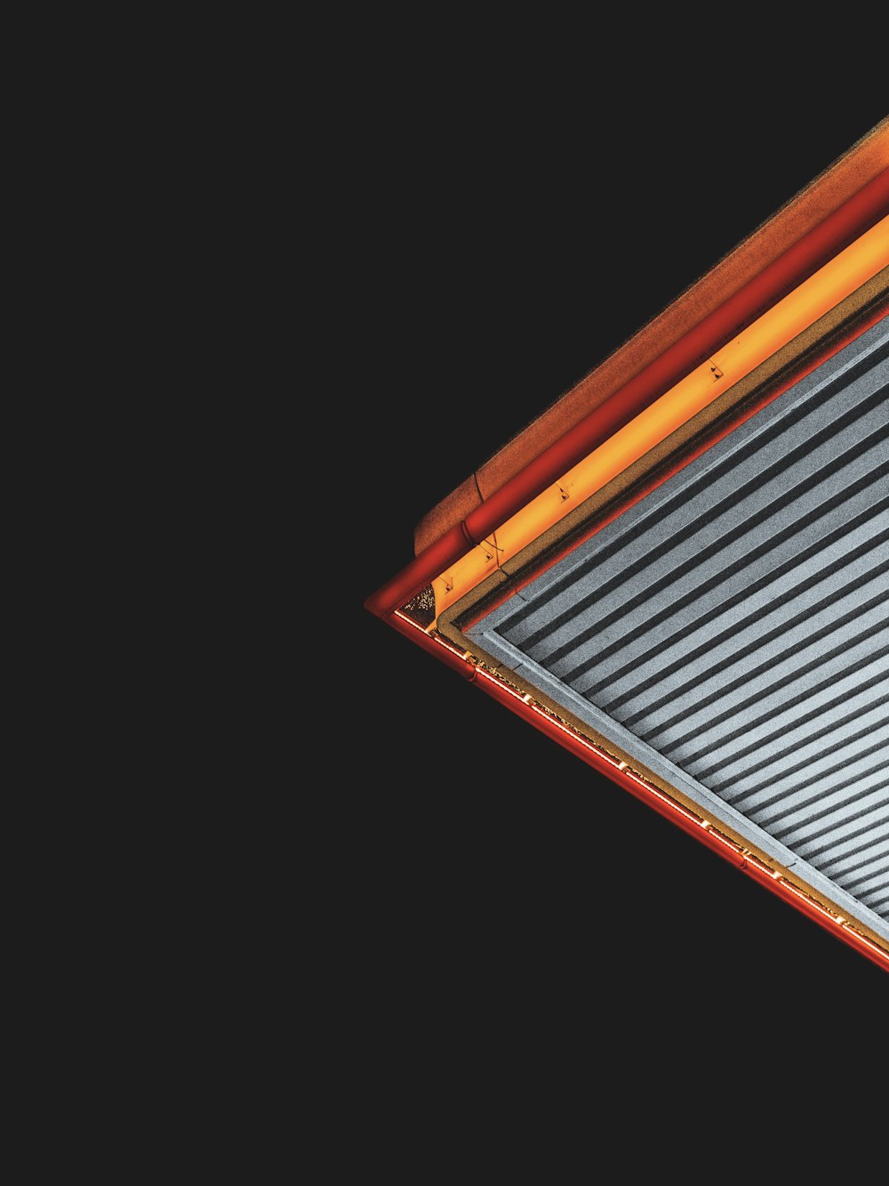 orange and black solar panel