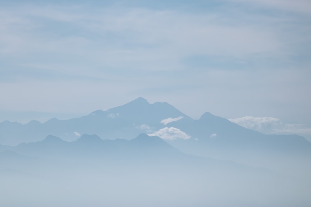 black mountains under white sky during daytime