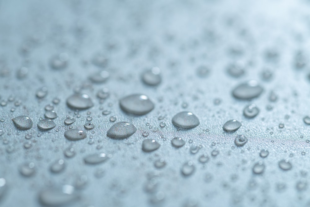 water droplets on clear glass