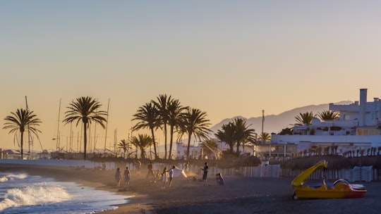 people walking on beach during daytime in Marbella Spain