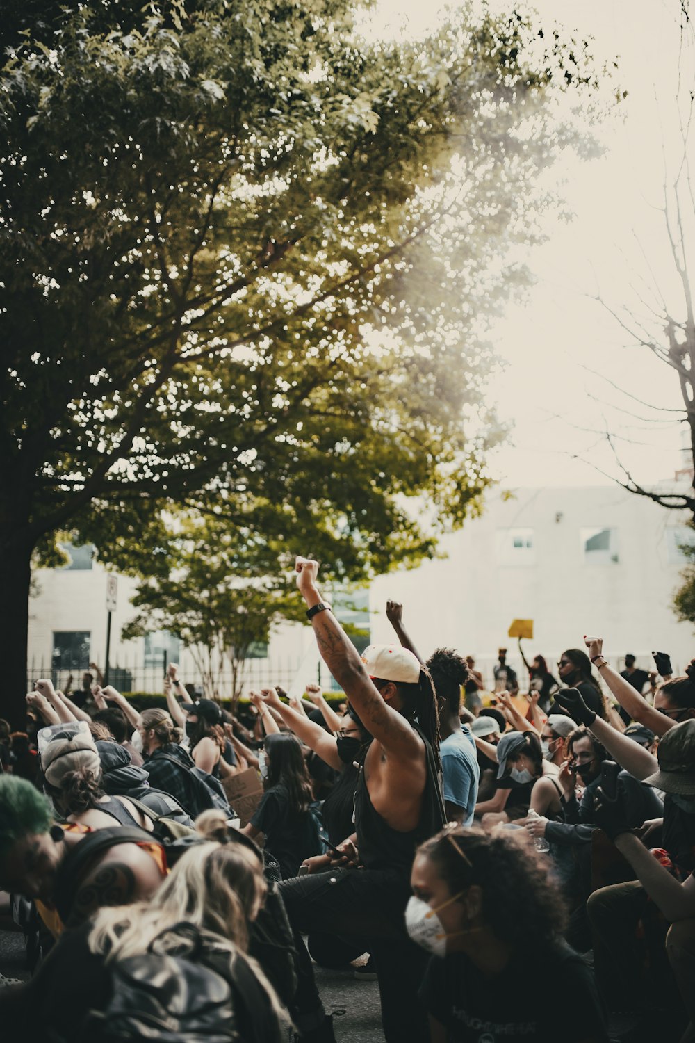 people gathering on street during daytime