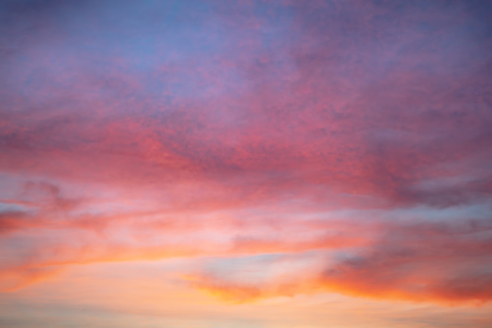 red and blue cloudy sky