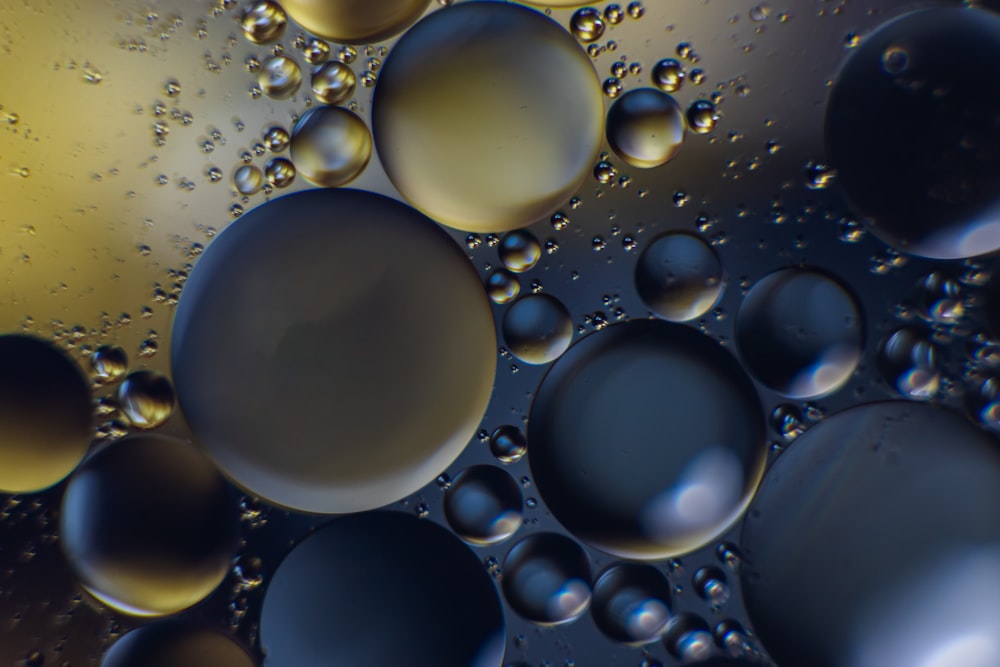 water droplets on glass surface