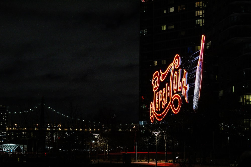 coca cola neon light signage