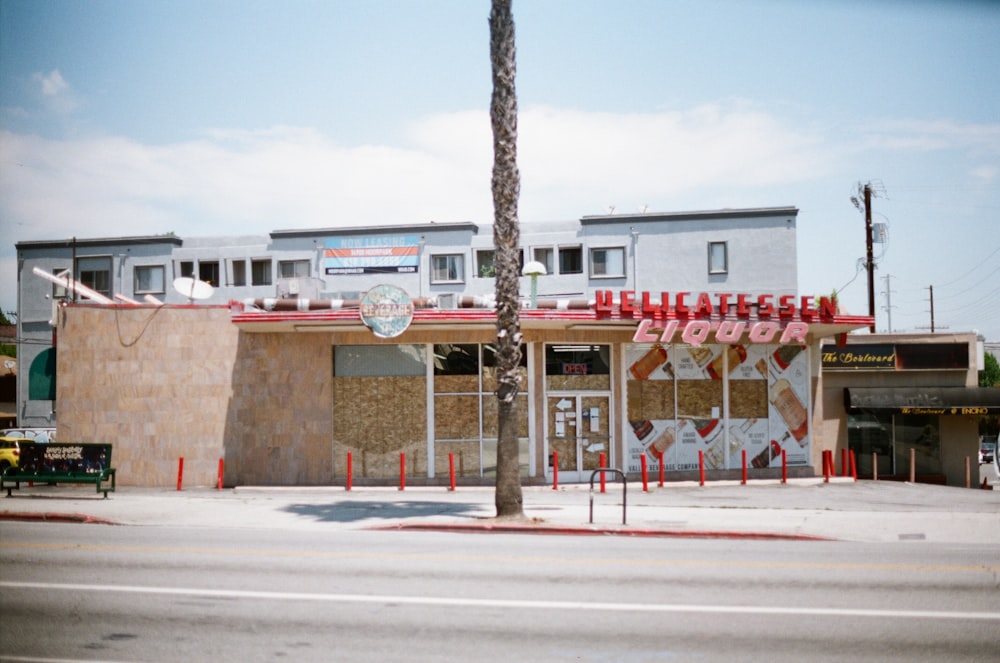 white and red concrete building