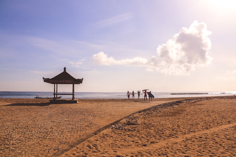 people on beach during daytime