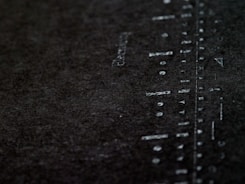 black and white printed textile