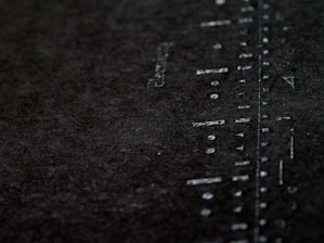 black and white printed textile
