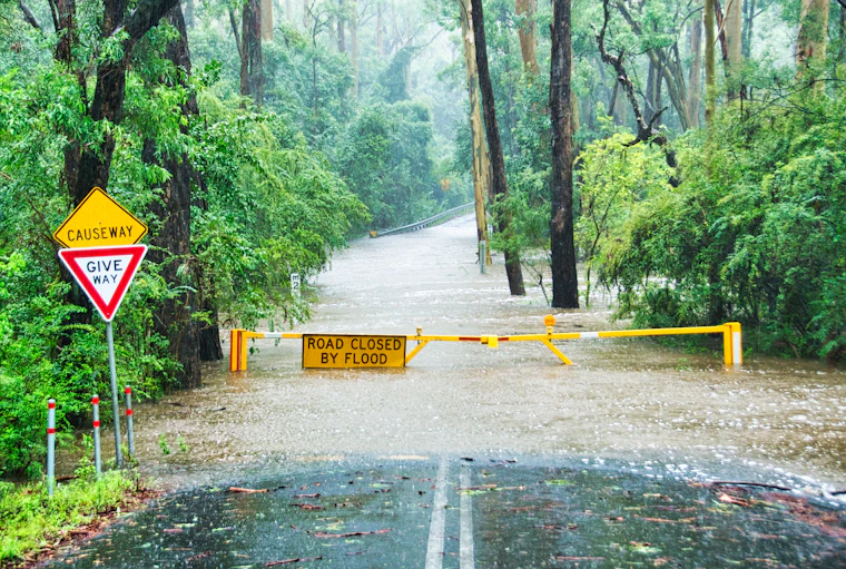 Surface water on a development site