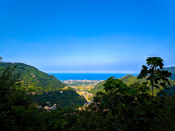 A scenic view of a popular travel destination showcasing vibrant landscapes.