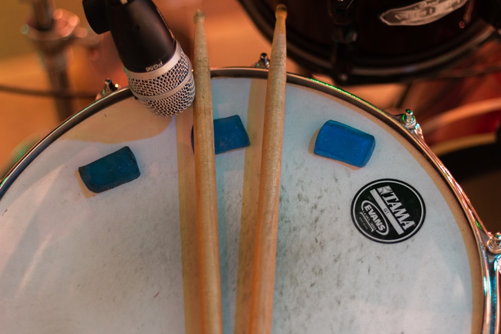 drum sticks on drum sticks