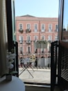 The view from the balcony of the deluxe room.