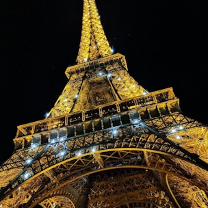 eiffel tower during night time