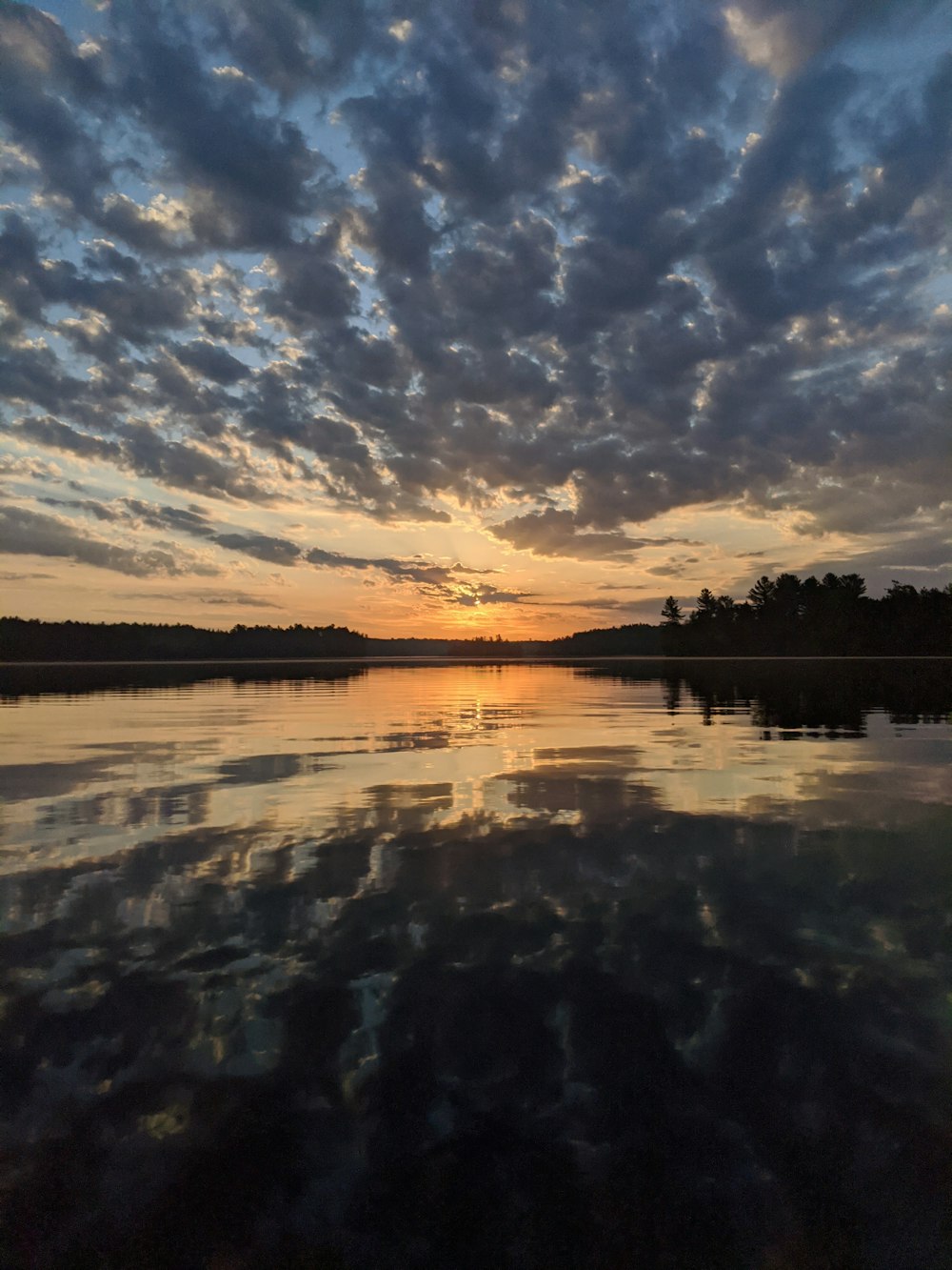 body of water under blue sky during sunset