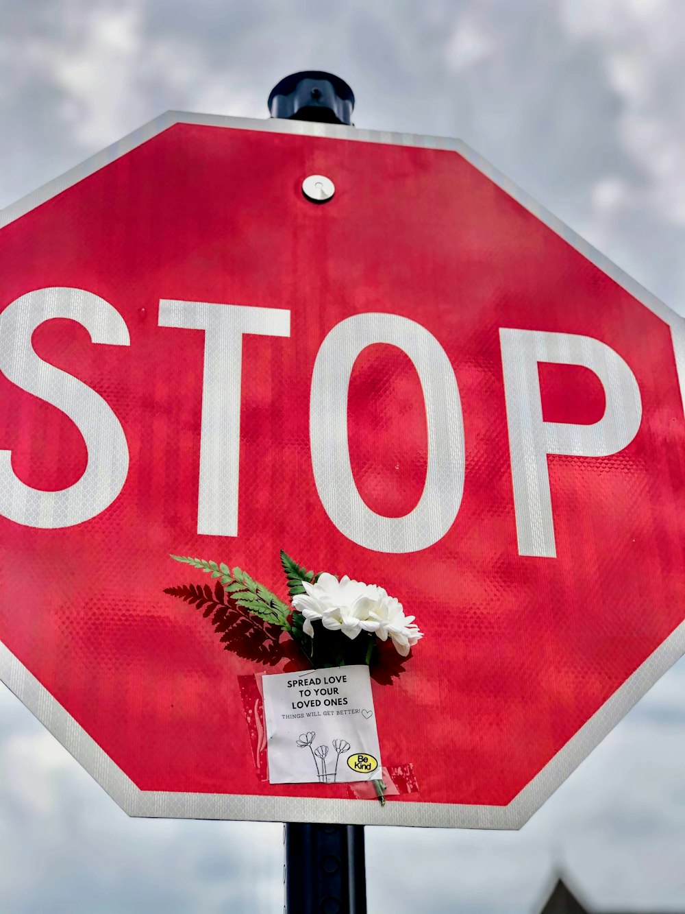 red and white stop sign