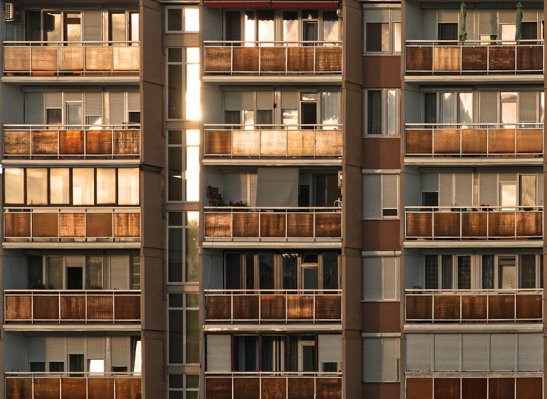 brown and white concrete building