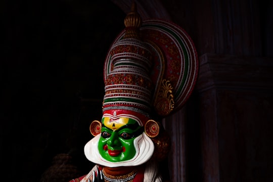 green and brown hindu deity figurine in Mattancherry India
