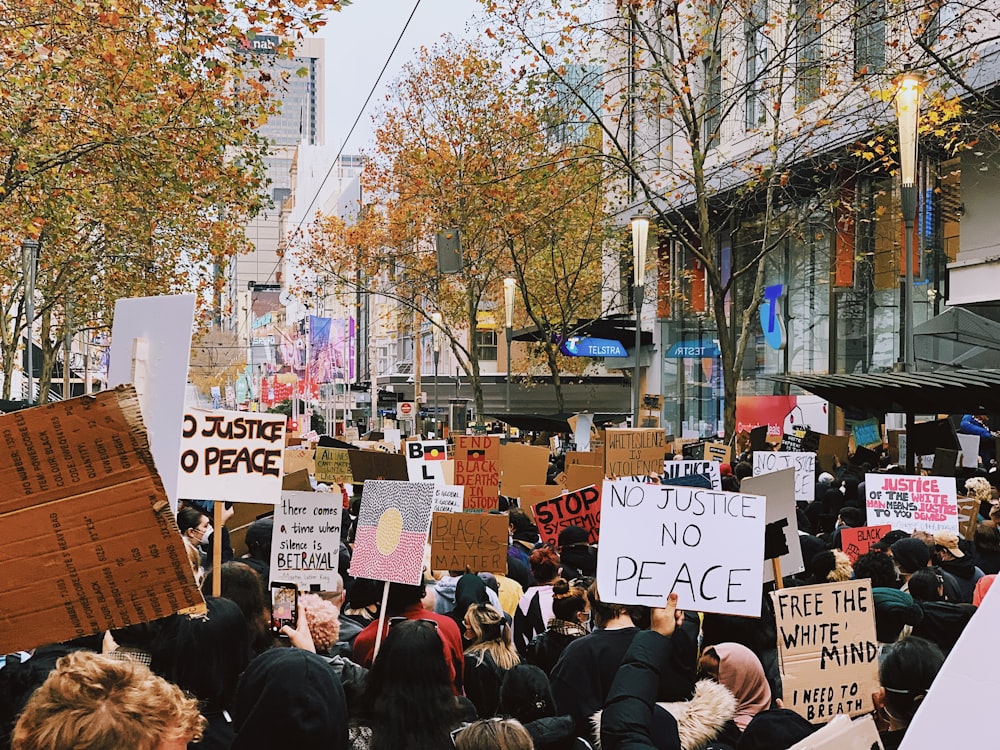 people standing on street during daytime