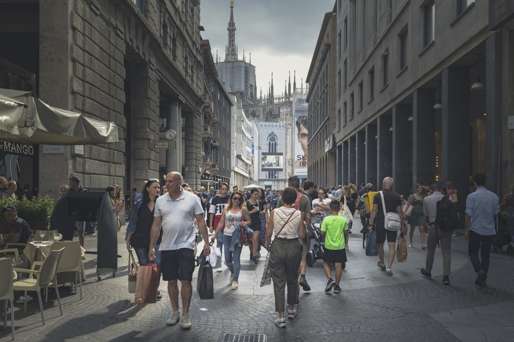 people walking on street during daytime