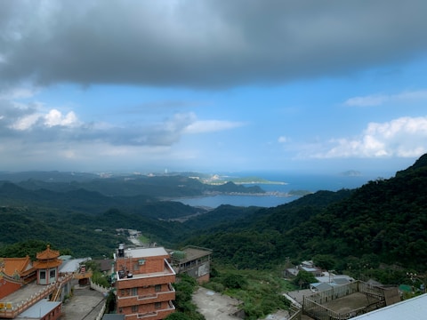 A scenic view of real estate in Lombok.