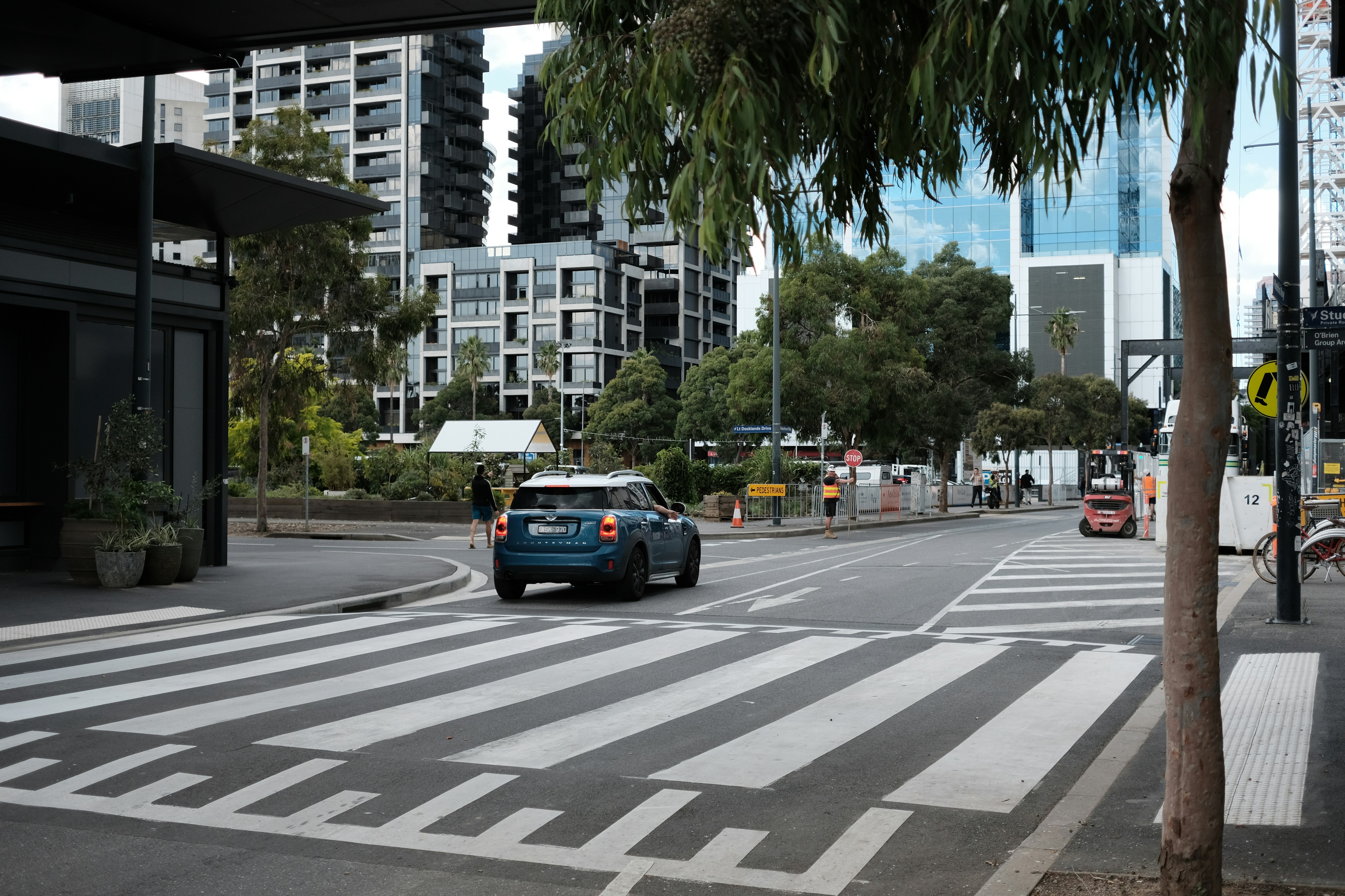 Professional Driving Instructor Teaching Student