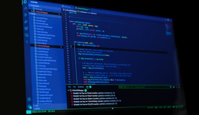 black flat screen computer monitor