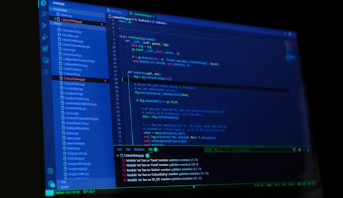 black flat screen computer monitor