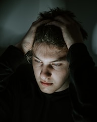 woman in black long sleeve shirt