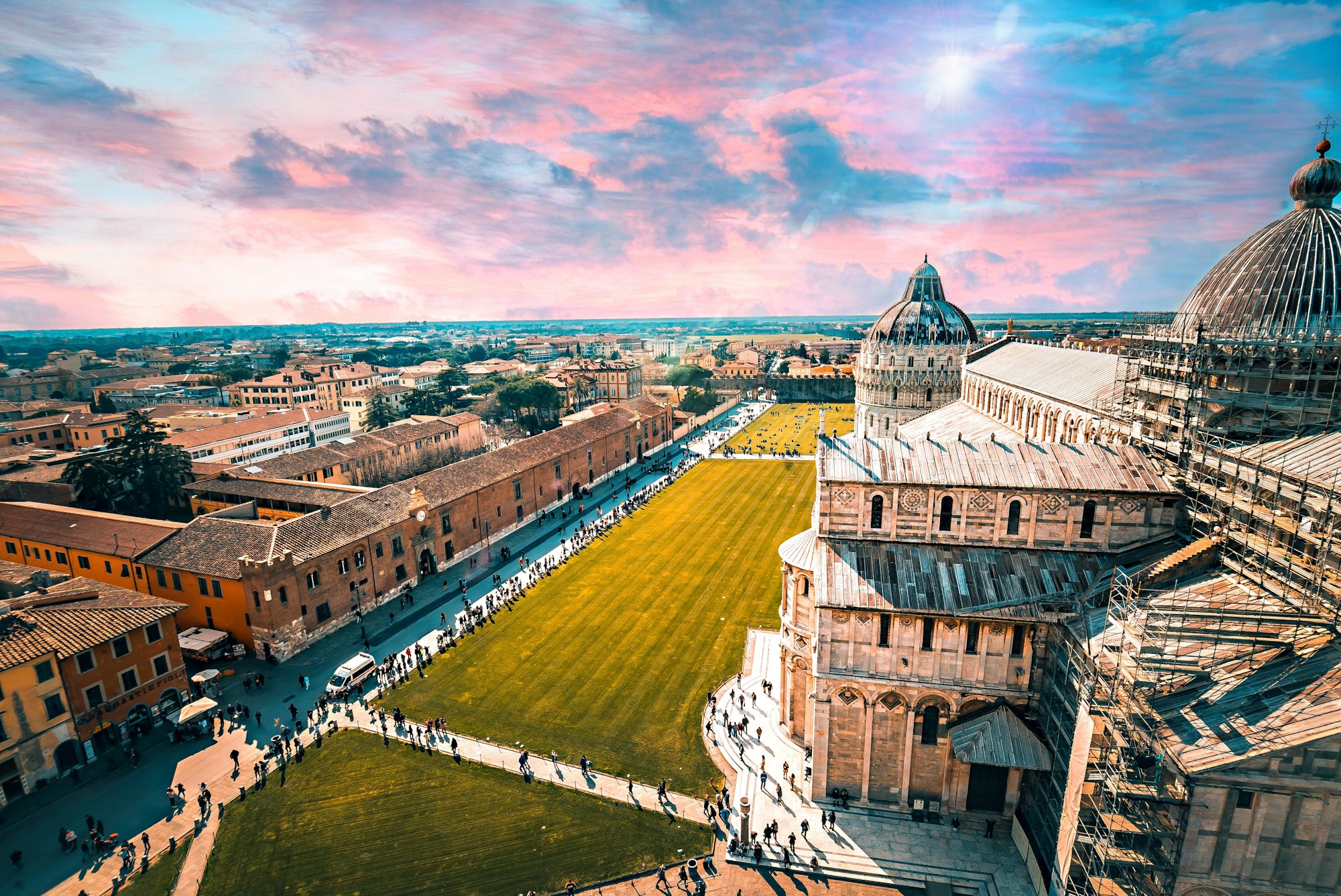 Picture of Pisa Landscape Ontop Of The Leaning Tower Of Pisa, In Pisa Italy.

Photographer: https://www.instagram.com/alttr_photography/


