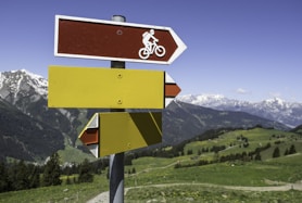 red and white road sign