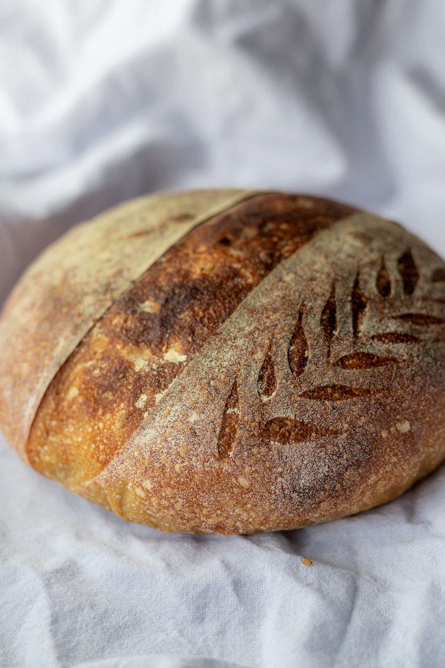 A sandwich built on fresh bakery bread