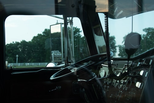 black car interior during daytime