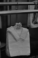 grayscale photo of dress shirt