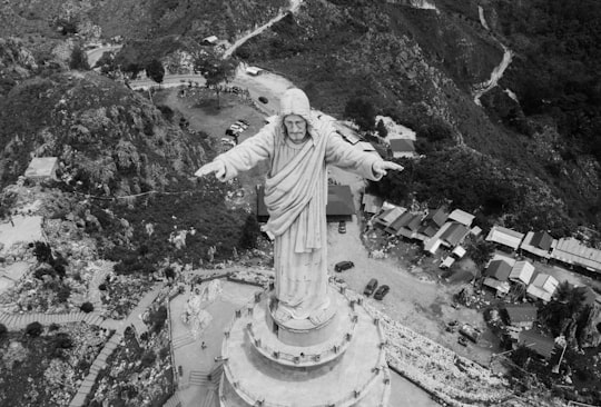 grayscale photo of statue of liberty in Toraja Utara Indonesia