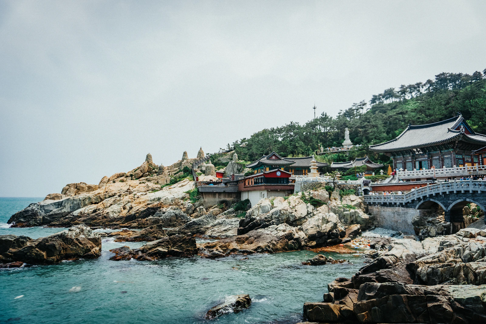 Haedong Yonggungsa temple on the rocks above the sea
