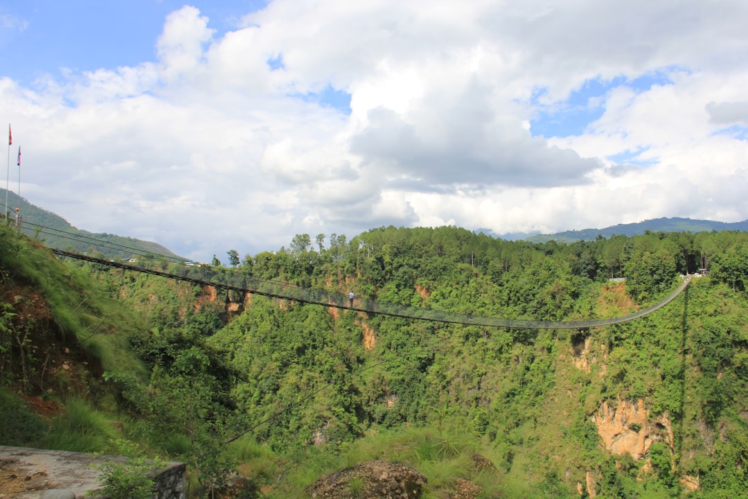 travelers stories about Suspension bridge in Parbat, Nepal