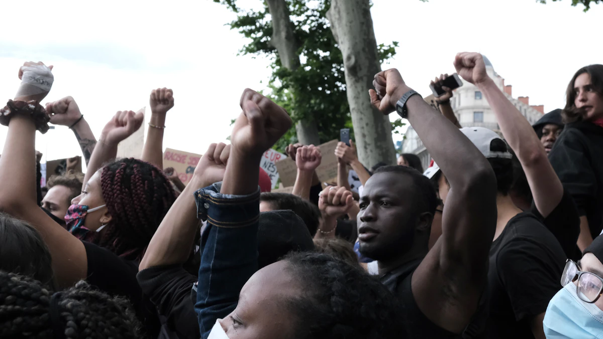 People raising their hands
