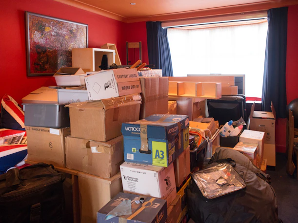 brown cardboard boxes on brown wooden table