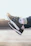 Close-up of an athlete's feet wearing Teranga Perf non-slip socks during an intense training session.
