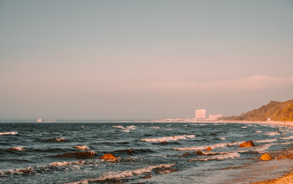 body of water near city buildings during daytime