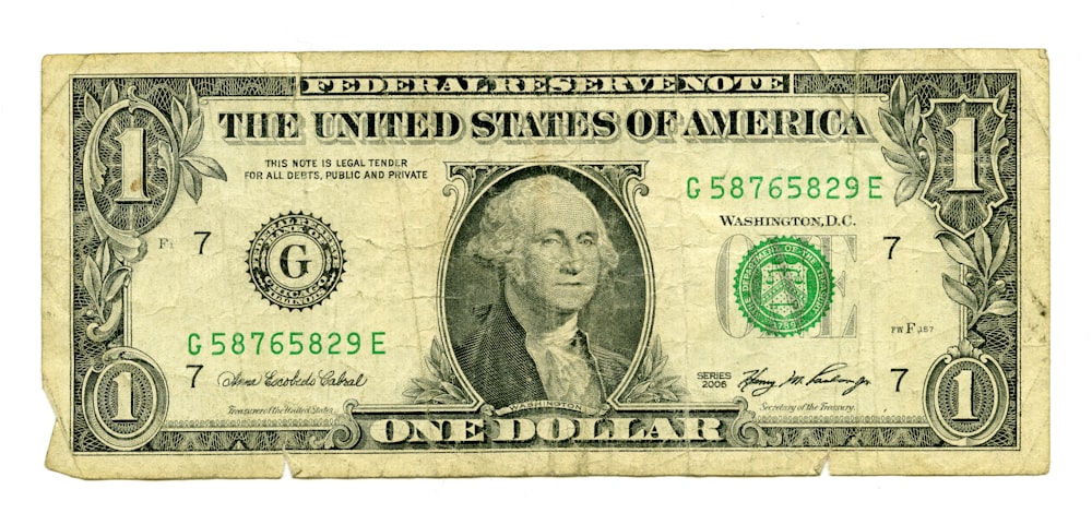 1 us dollar bill