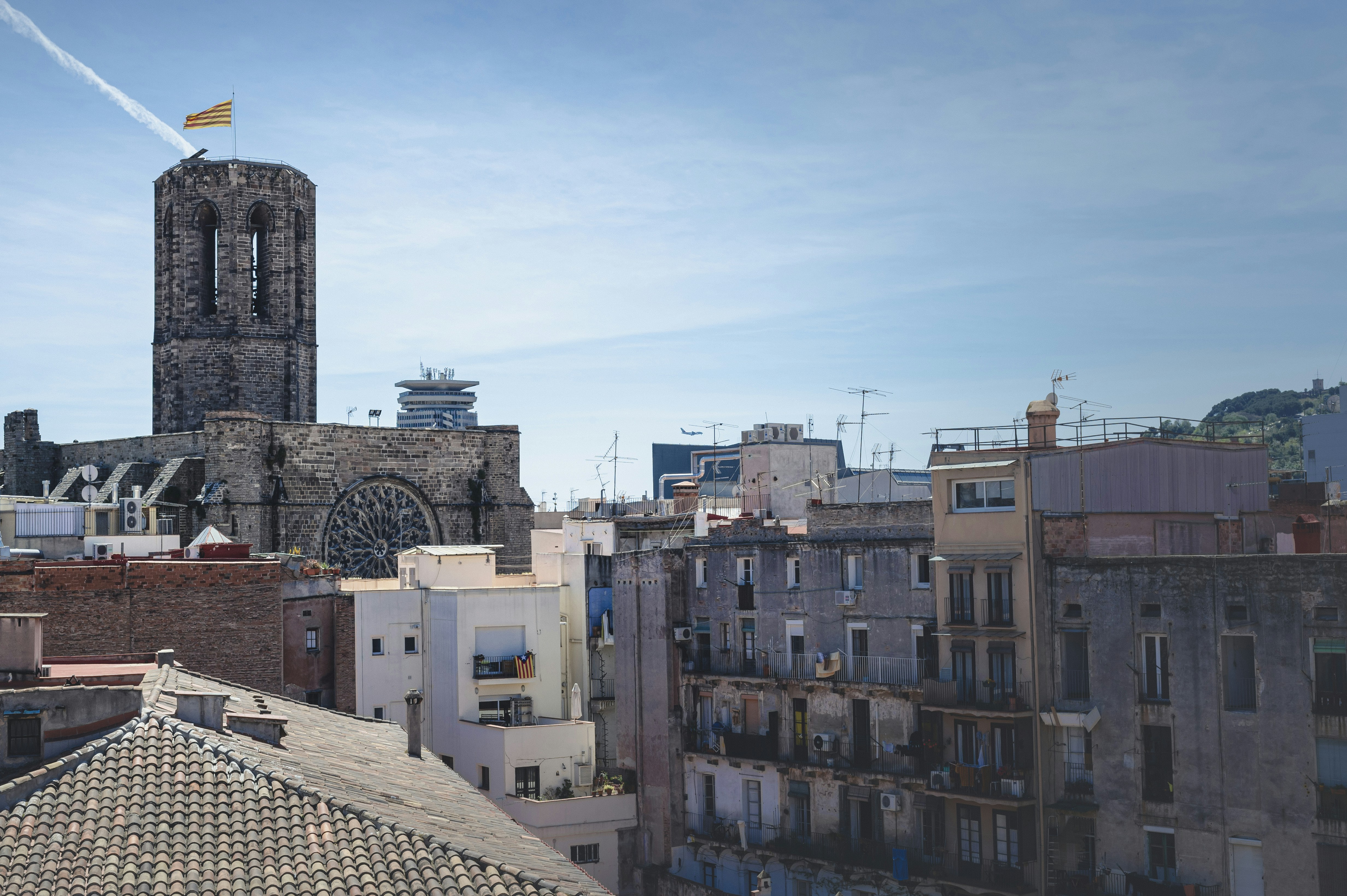 The rooftops of Barcelona are an incredible combination of all times and styles of architecture.