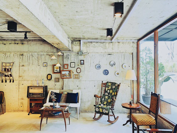 Cozy and colorful room interior in a traditional Mexican style house in Coyoacán.