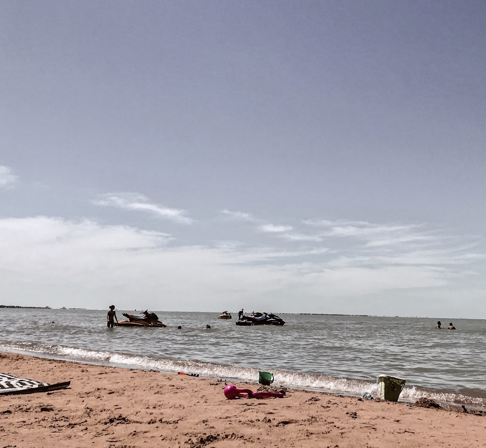 people on beach during daytime