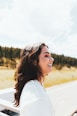 woman in white shirt smiling
