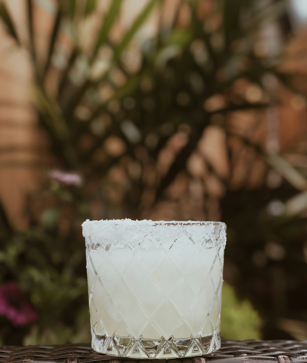 white square box near red flowers